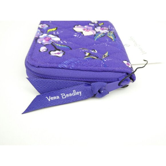 Vera Bradley Wild Roses RFID Small Zip-Around Cotton Wallet NWT - Picture 8 of 10